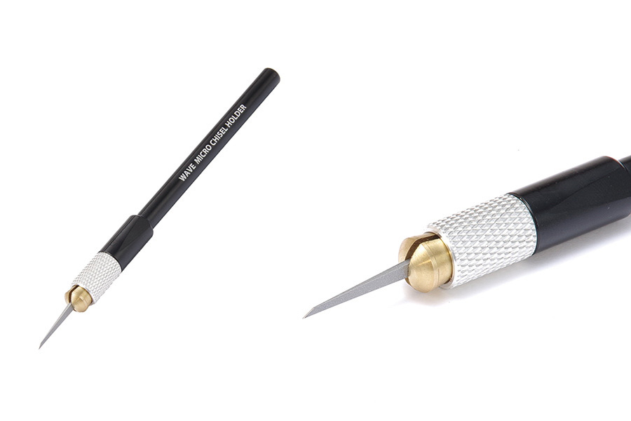 HGマイクロチゼル セット 刃4本+グリップ（黒） | 株式会社ウェーブ