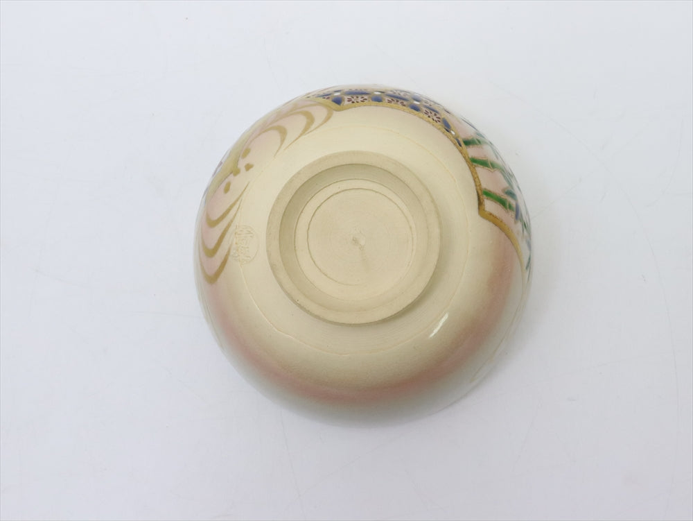 京焼 平安 川添寿楽造 色絵 松竹に橋 茶道具 茶碗 共箱 – リサイクル堀