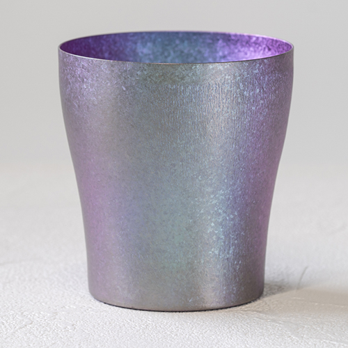 チタン二重タンブラー 古雅 玉虫色