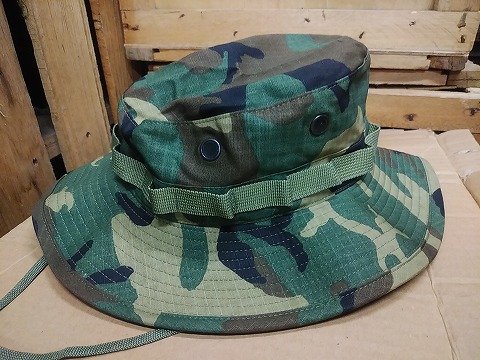 米軍ブーニーハット ERDL後期リーフパターン迷彩 ツバ広 MADE IN USA