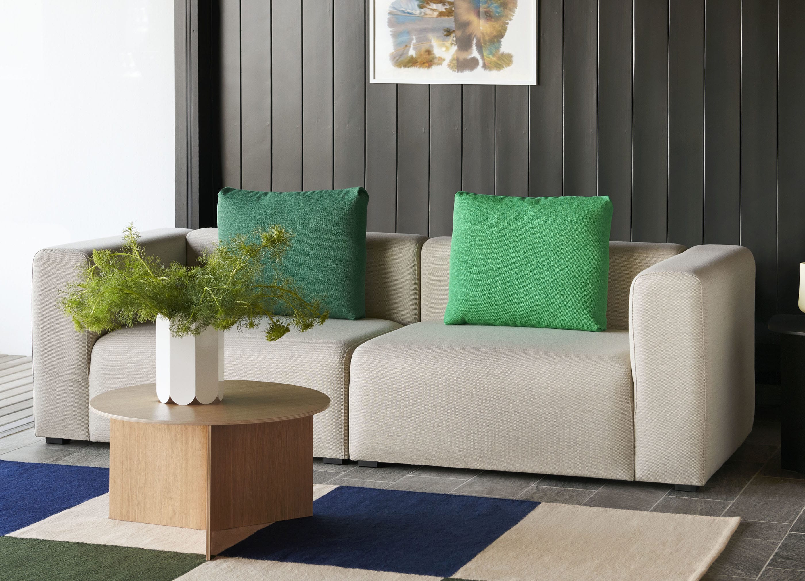 SLIT TABLE WOOD XL / Φ65 x H35.5 cm - テーブル | 【公式】HAY