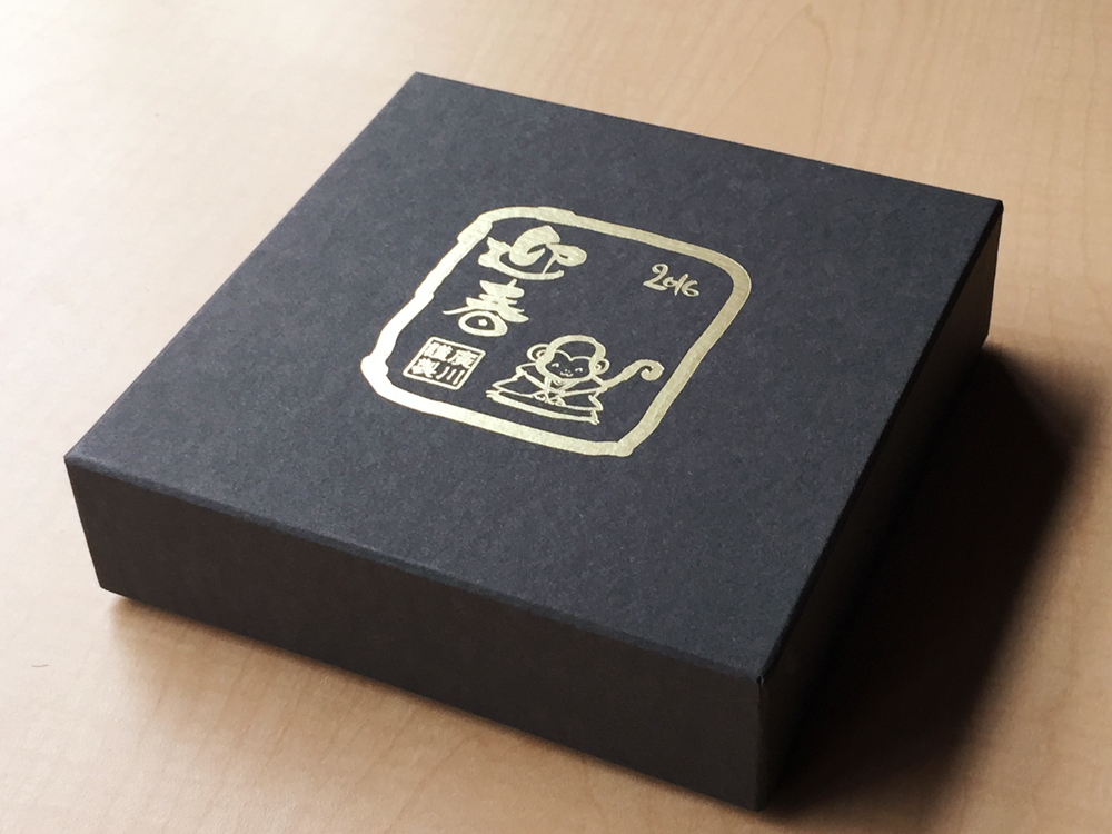 お年賀の挨拶用昆布セットの貼り箱／化粧箱｜村上紙器工業所