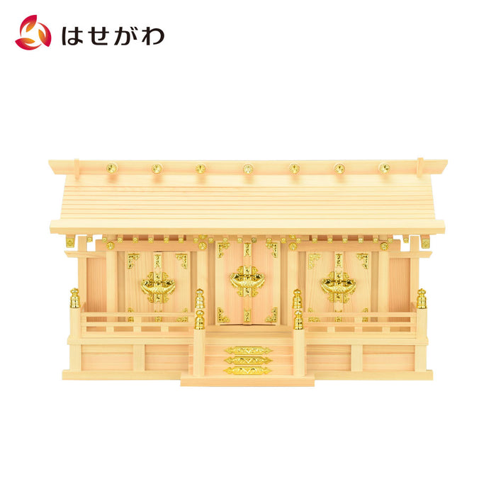 埋れ林 神代桧 入母屋作り三社 埋れ林 神代桧 入母屋作り三社