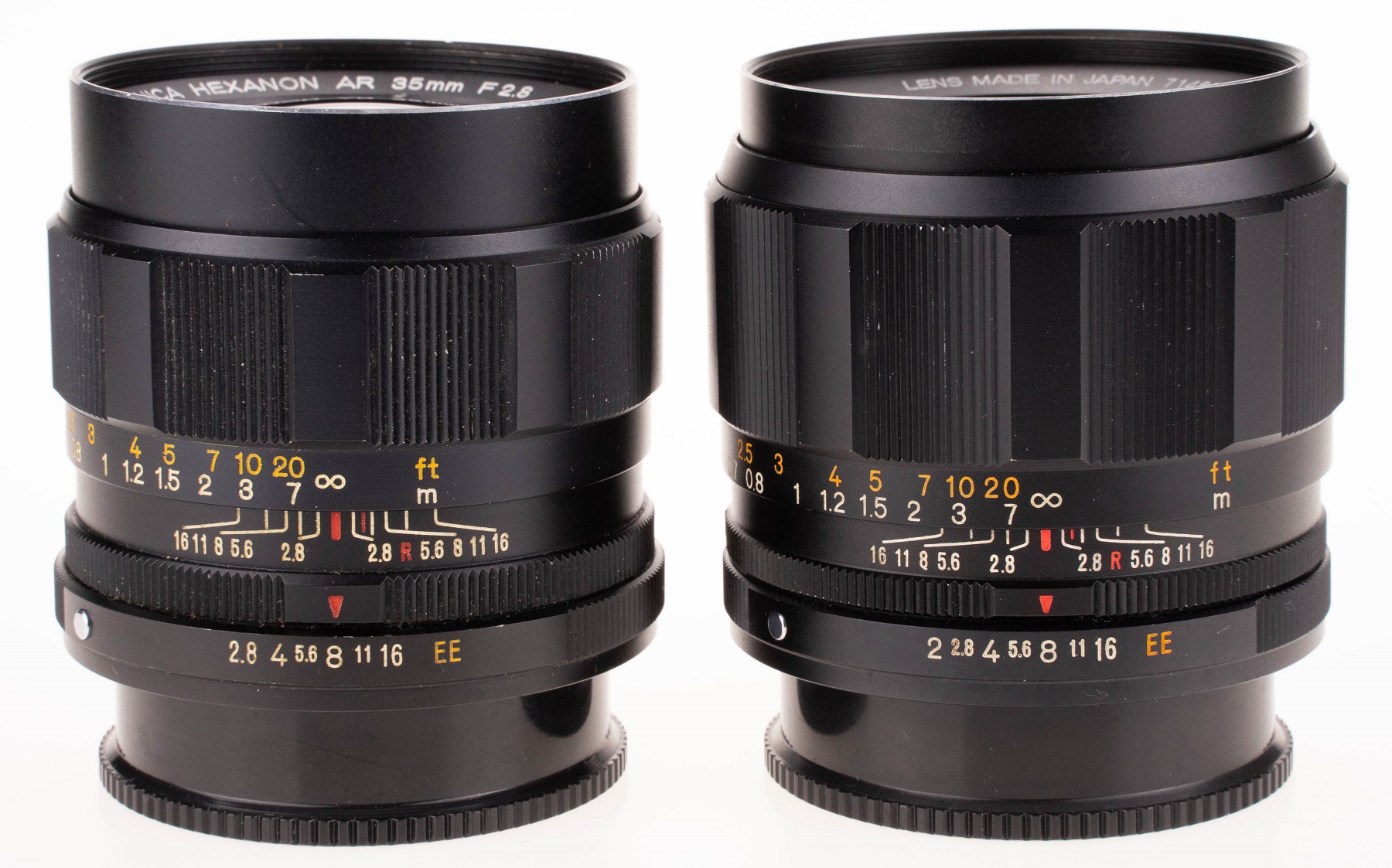 希少 KONICA HEXANON AR 35mm f2.8 Konica Hexanon 35mm F2.8 Lens for