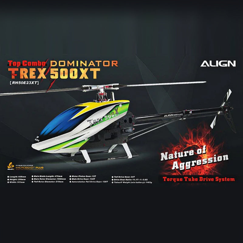 Align T-REX 500XT (Torque Tube Drive) TOP Combo (RCE-BL80X ESC