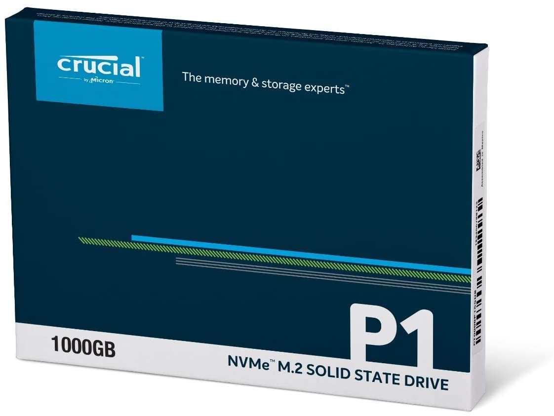 Crucial P1 1TB 3D NAND NVMe PCIe Internal SSD, up to 2000MB/s