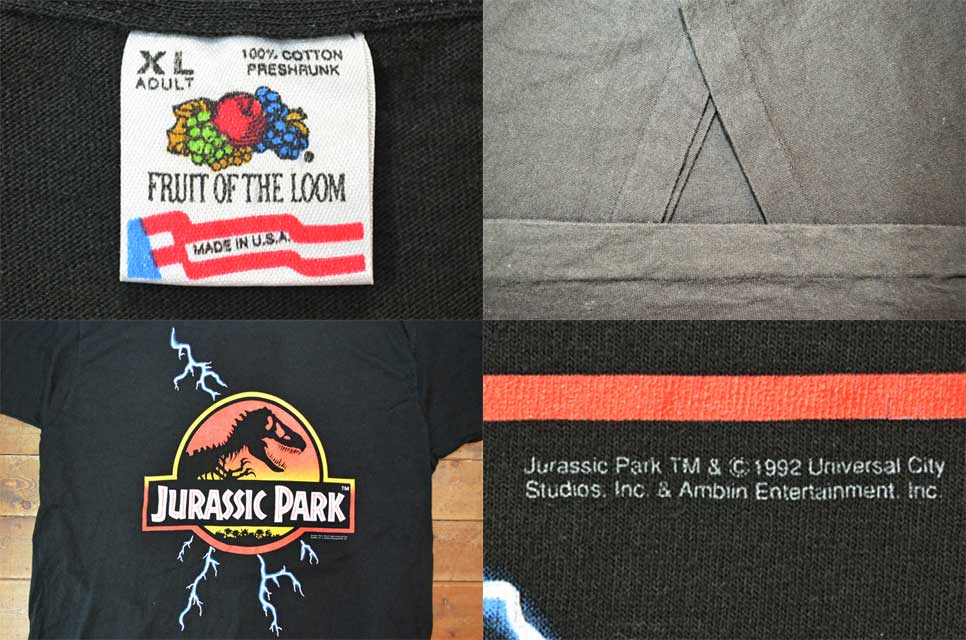 90's JURASSIC PARK Tシャツ “MADE IN USA” - used&vintage box Hi-smile