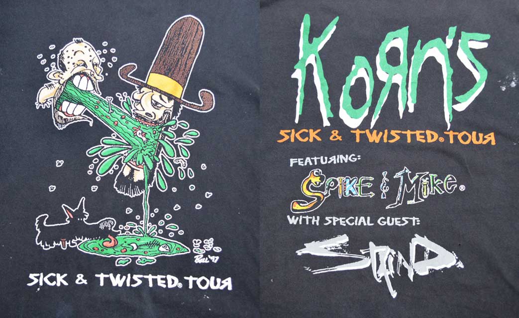 00s ビンテージ KORN Tシャツ Giantタグ XL 黒 90-00s KORN コーン T