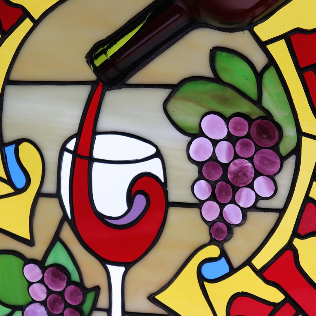 ステンドグラスワインバーサイン看板照明｜wine bar木樽サインランプ