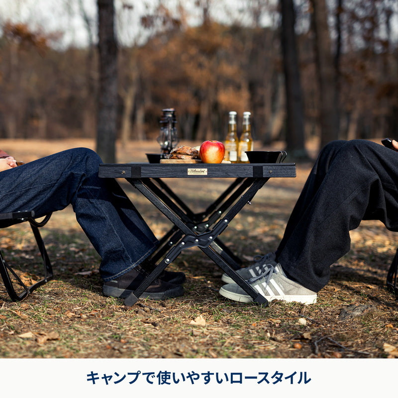 お得なセット】ウッドロールトップテーブルLight 90＋ウッドフレーム