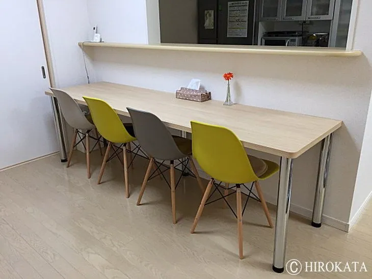 キッチンカウンター兼ダイニングテーブルのオーダーメイド