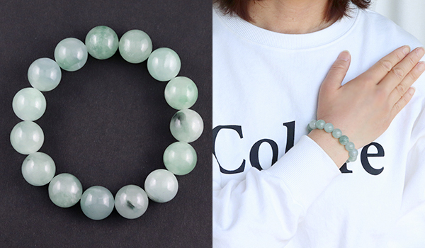 大玉ブレス（ミャンマー産翡翠）12mm|パワーストーンのヒーリング