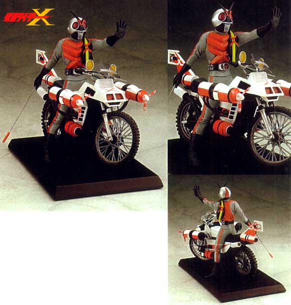 B-CLUB 仮面ライダーV3&ハリケーン号 1/12 ポリストーン製 ポピー 仮面