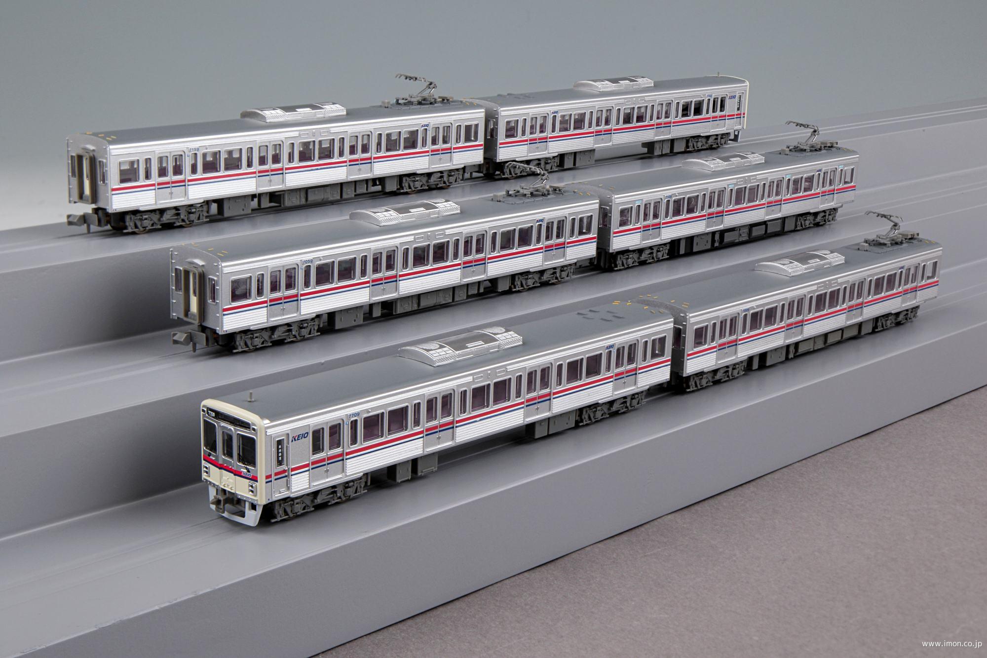 京王 7000系 コルゲート車 新塗装 シングルアーム化 晩年 A-3758