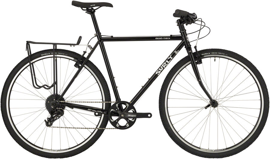 Surly Cross-Check Flat Bar Bike - Gloss Black – Incycle Bicycles