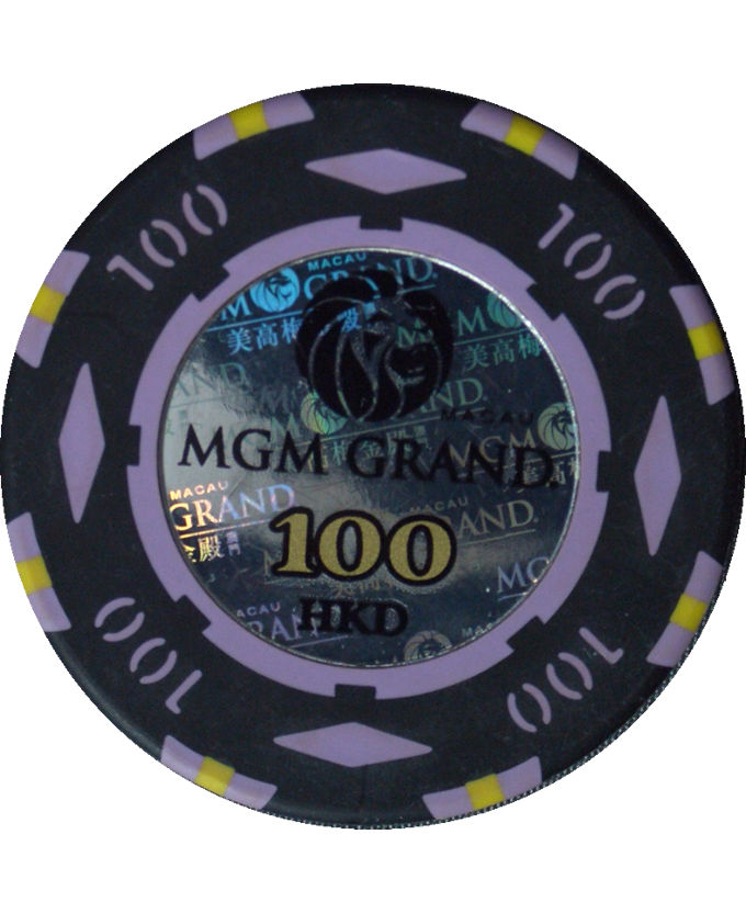 MGM カジノチップ00表記 100枚 ポーカー バカラ チップ カジノ