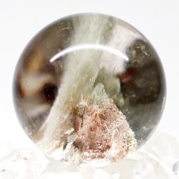 高品質]ガーデンクォーツ丸玉/ガーデン水晶スフィア（球体直径42.4mm