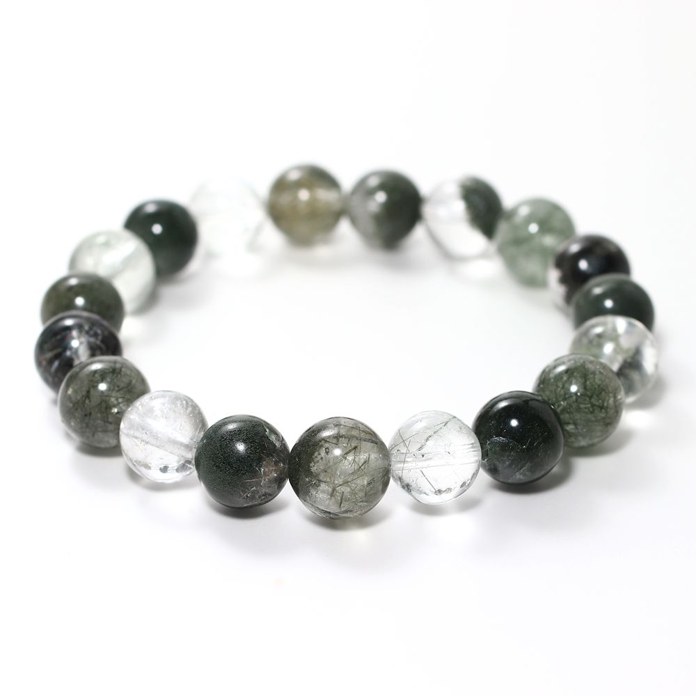 特選]ガネッシュヒマール産ヒマラヤ水晶ブレスレット（約12mm玉