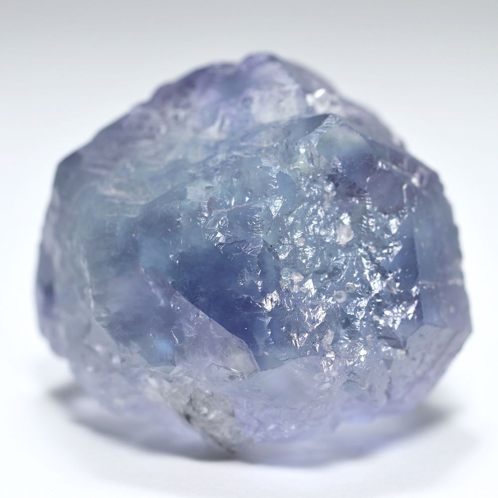 中国/福建省産ライトブルーフローライト結晶原石（天然蛍石/87.0g