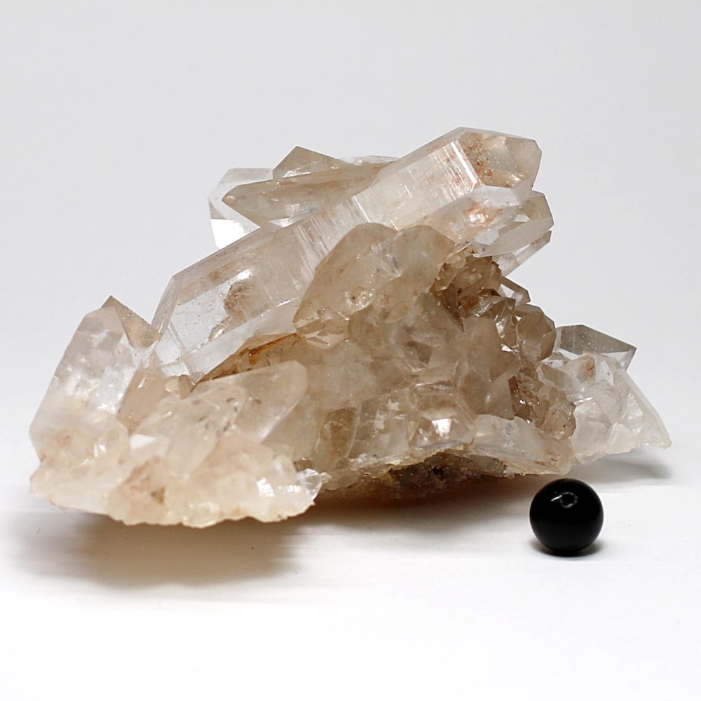 高品質]インド/マニカラン産ヒマラヤスモーキークォーツ原石クラスター