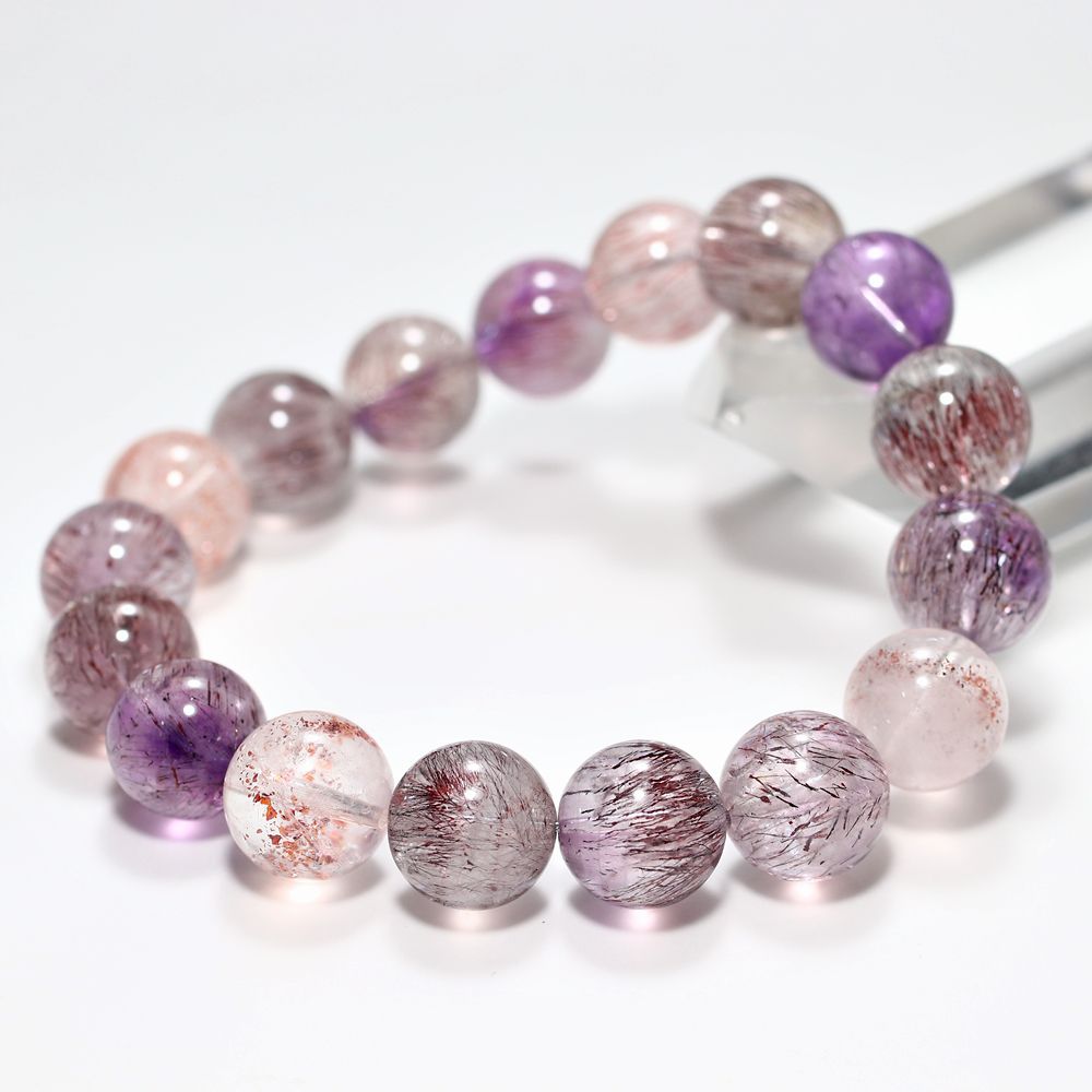 3A+]ミックススーパーセブンブレスレット（約12mm玉） - 埼玉県吉川市