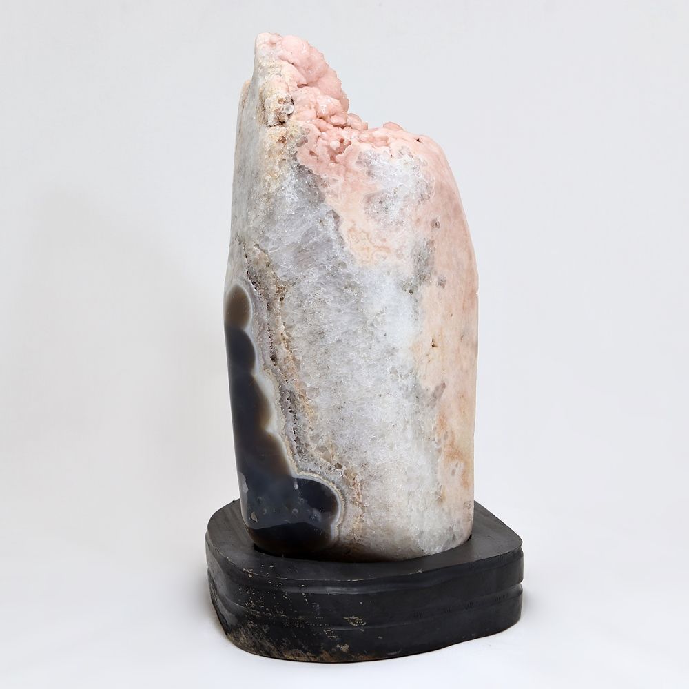 珍品]ブラジル産ピンクアメジスト大型クラスター（高さ約34.0cm/専用