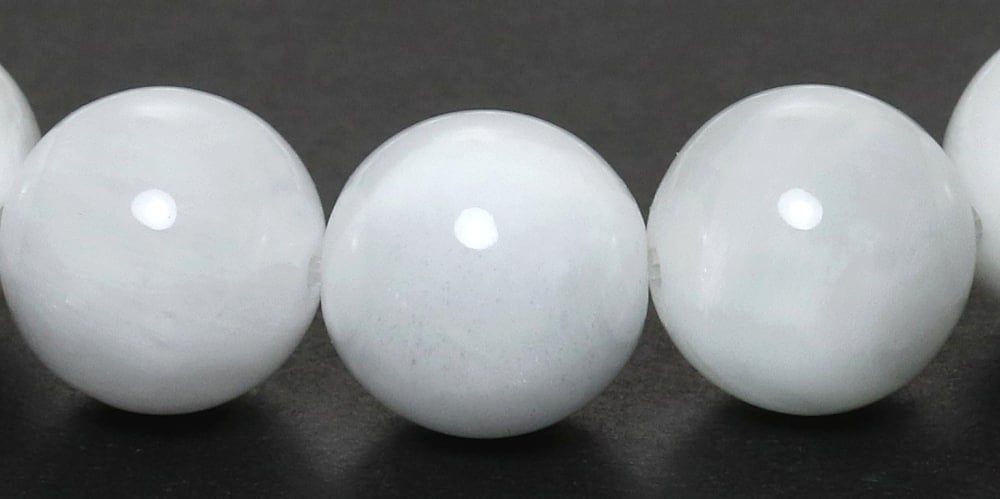 高品質]ホワイトアイスラリマーブレスレット（約10mm玉） - 埼玉県吉川