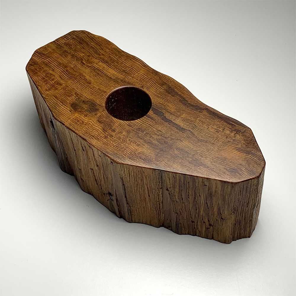 日本/屋久島産]オリジナル屋久杉台座/水晶置き台（天然石