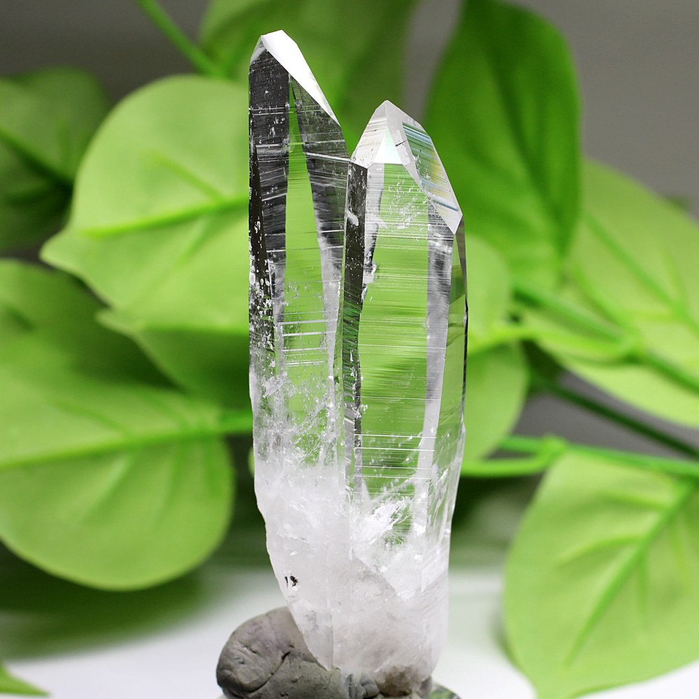 コロンビア産]レムリアンシードクリスタル原石ナチュラルポイント/結晶