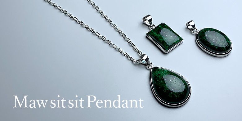 モーシッシ（コスモクロア輝石/ユレーアイト）ペンダント（ネックレス