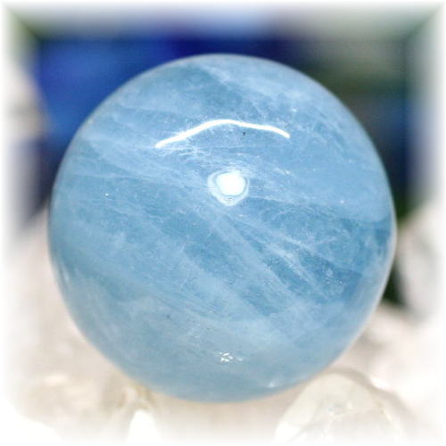 高品質・ブラジル産]アクアマリン丸玉/スフィア - 埼玉県吉川市の
