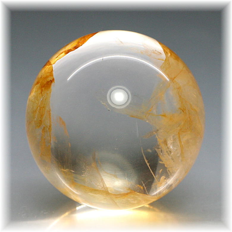マダガスカル産]ライモナイトインクォーツ丸玉/スフィア - 埼玉県吉川