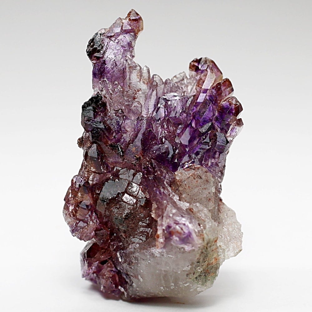 インド/カルール産]フラワーアメジストクラスター/原石（レピドクロ