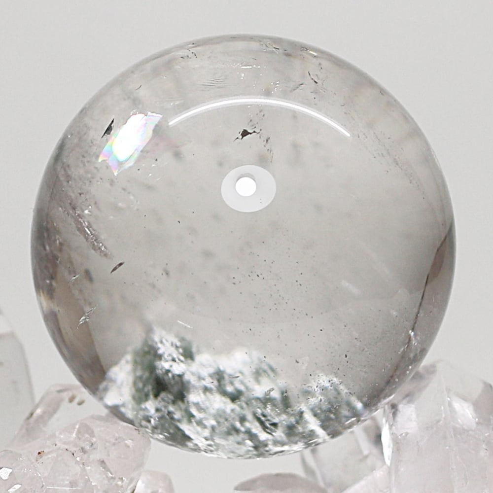 高品質]ガーデンクォーツ丸玉/ガーデン水晶スフィア（球体直径40.1mm