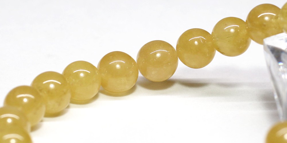 希少・高品質]ゴールデンダンビュライトブレスレット（約8.5mm玉