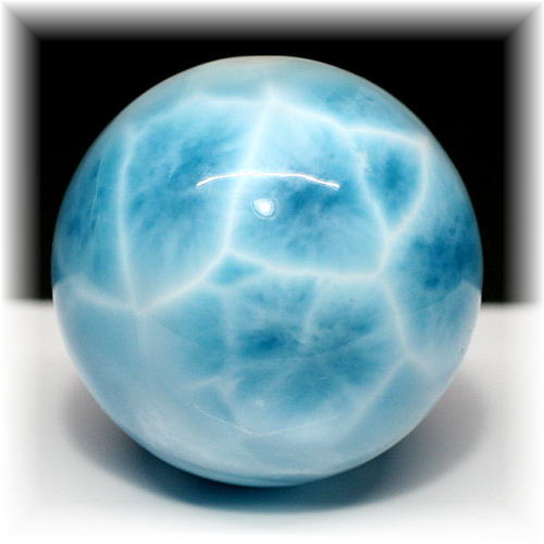 高品質・ドミニカ産]ラリマー丸玉/スフィア - 埼玉県吉川市の天然石