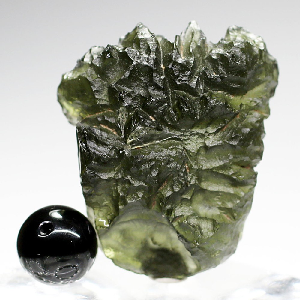 高品質・チェコ共和国産]天然モルダバイト原石（11.2g） - 埼玉県吉川