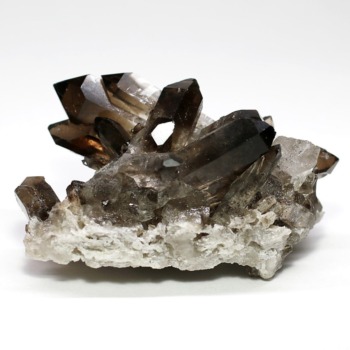 ブラジル産]ナチュラルスモーキークォーツクラスター（天然未処理原石