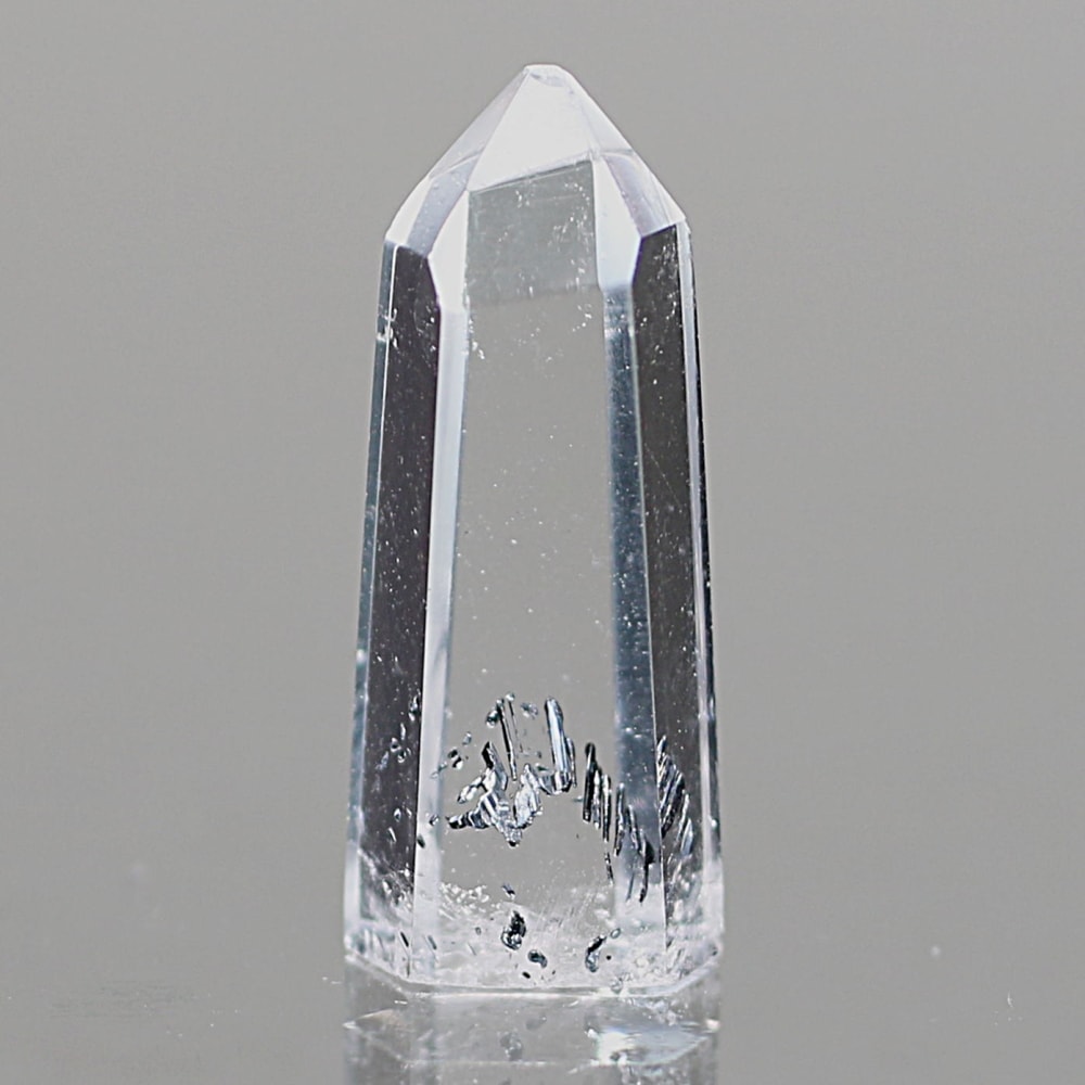 高品質]スティブナイトインクォーツポリッシュポイント/ミニサイズ結晶