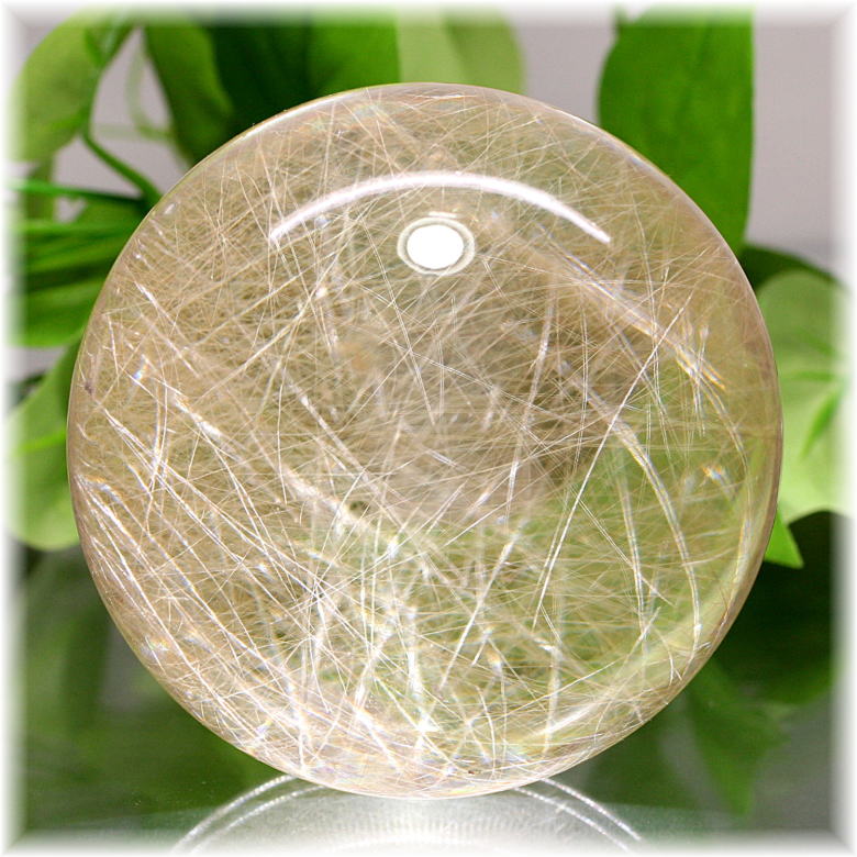 超大玉 62mm ゴールドルチルクォーツ 金針水晶 パワーストーン 超大玉