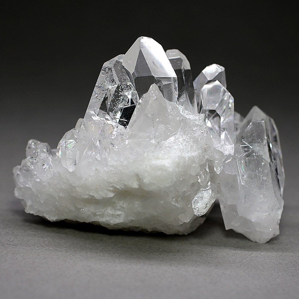 高品質・ブラジル/トマスゴンサガ産]水晶クラスター/原石（タイム