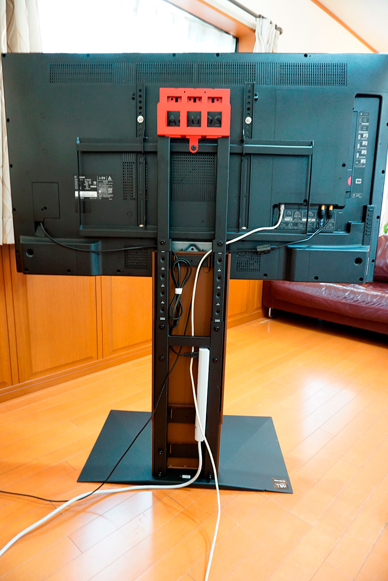 テレビスタンド WALL V3 ［LOW TYPE］ HDDホルダー付 テレビスタンドは