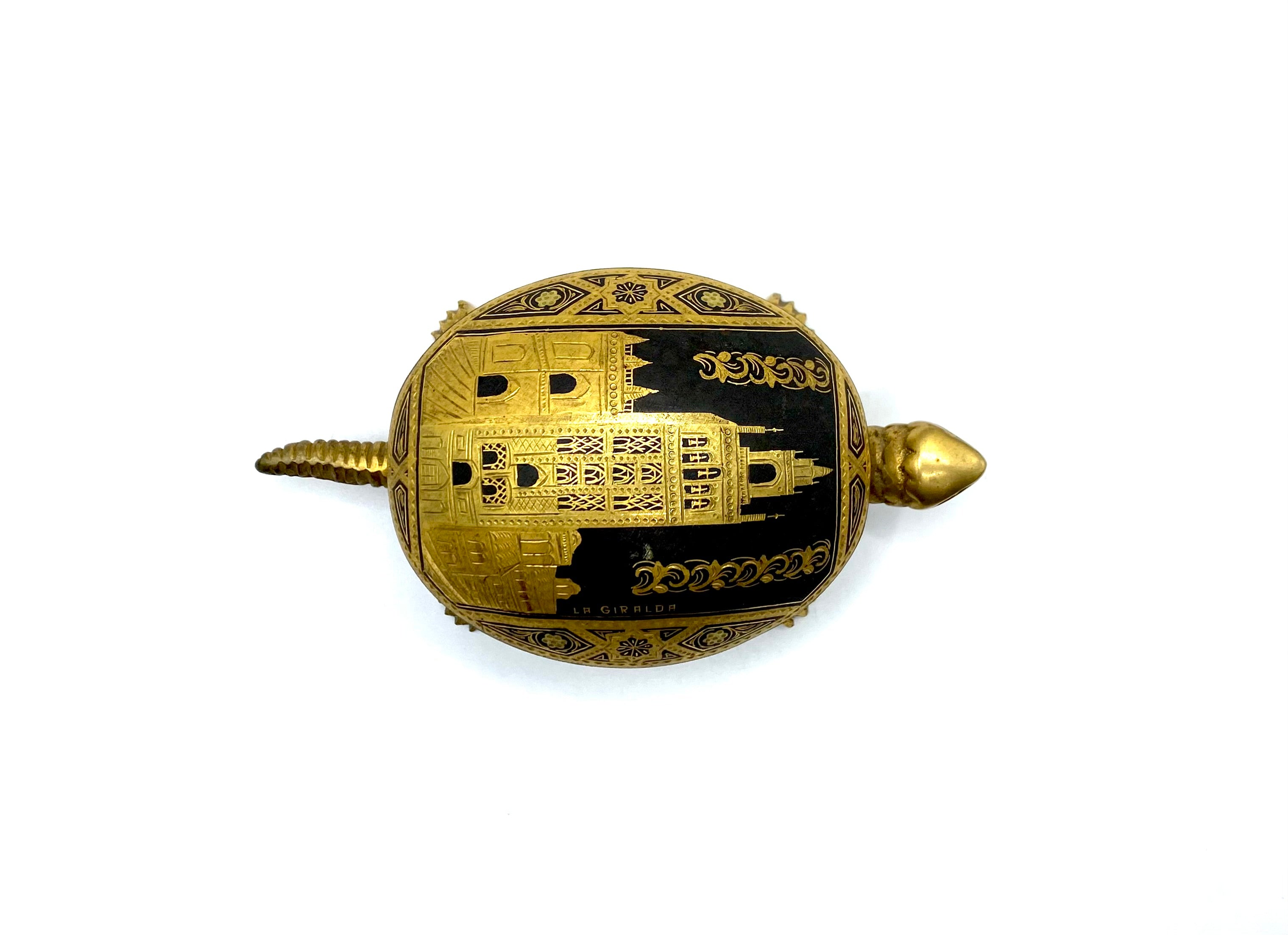 BOJ Eibar Espana - a damascene turtle hotel/desk bell - Spain