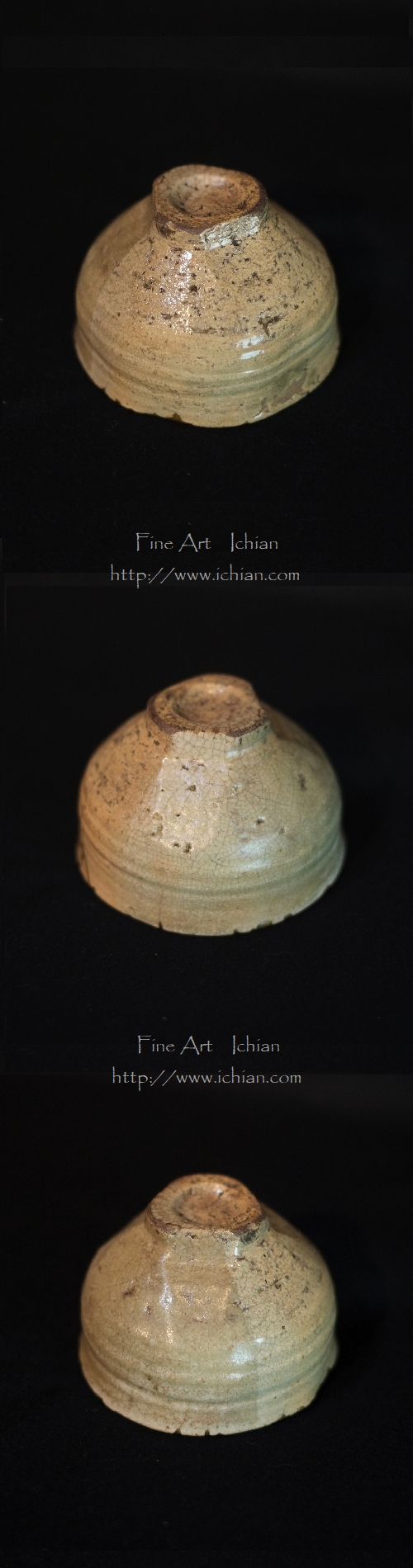 古萩茶碗 江戸初期金継ぎ わびさび 加藤卓男 識 :: ichian