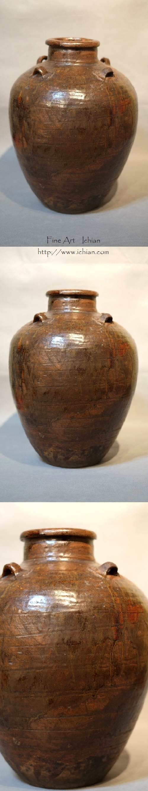 相馬 壺 訳アリ 口直し 大壺 時代物 鉄釉 相馬 壺 訳アリ 口直し 大
