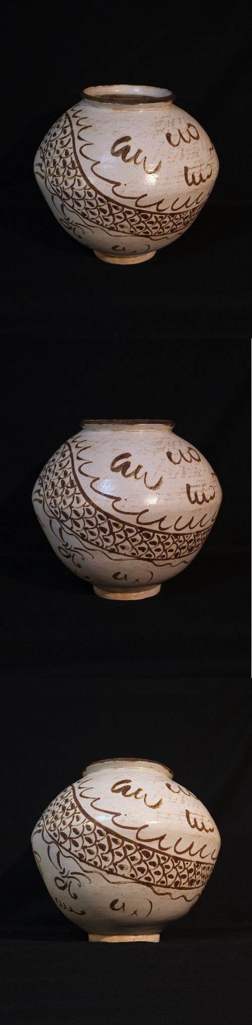 李朝 李朝白磁 白磁 白磁壺 香炉 アンティーク白磁 蔵出し 龍の図 1客