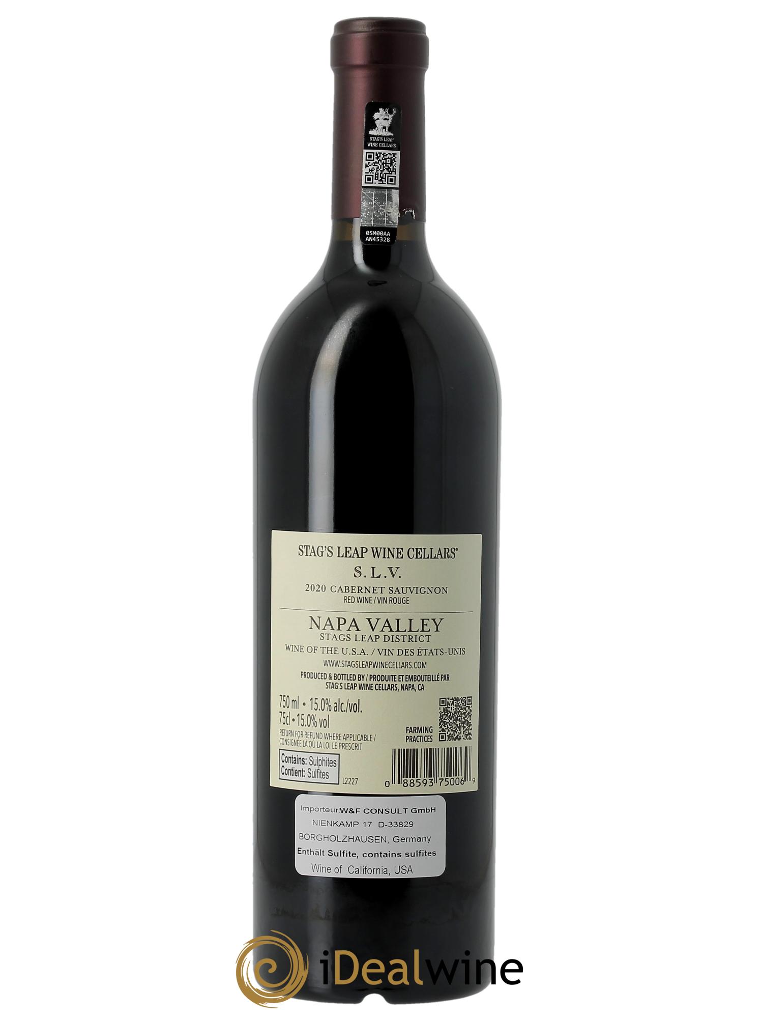 ワイン Stag's Leap Wine Cellars S.L.V. 2020 2020 SLV Cabernet