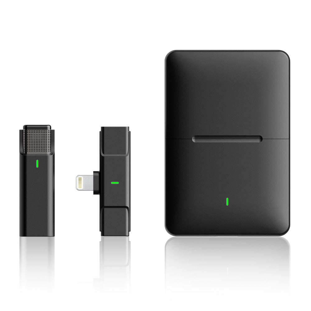 ワイヤレスマイク ピンマイク 1セット 充電ケース ラべリアマイク type