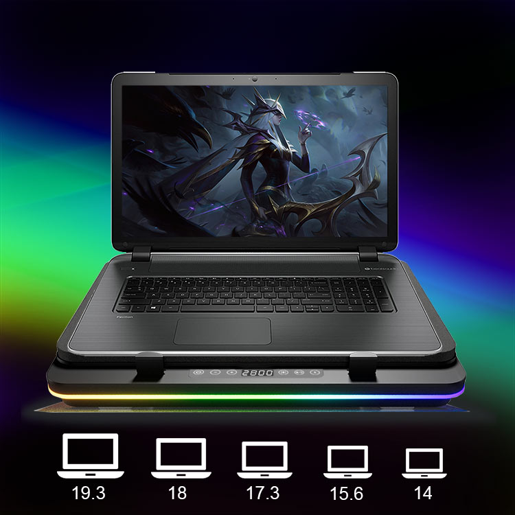 GT600 ゲーミング ノートパソコン 冷却パッド 5.5 インチ 巨大ターボ