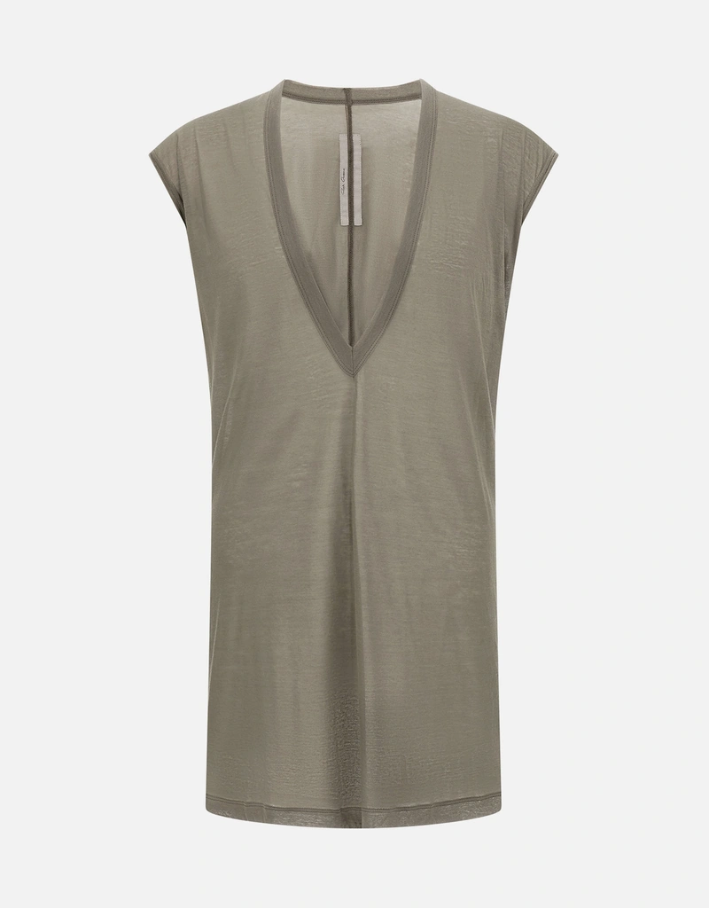 Rick Owens Men's Dylan Cotton Deep V-Neck T-Shirt (Clothing,Tops